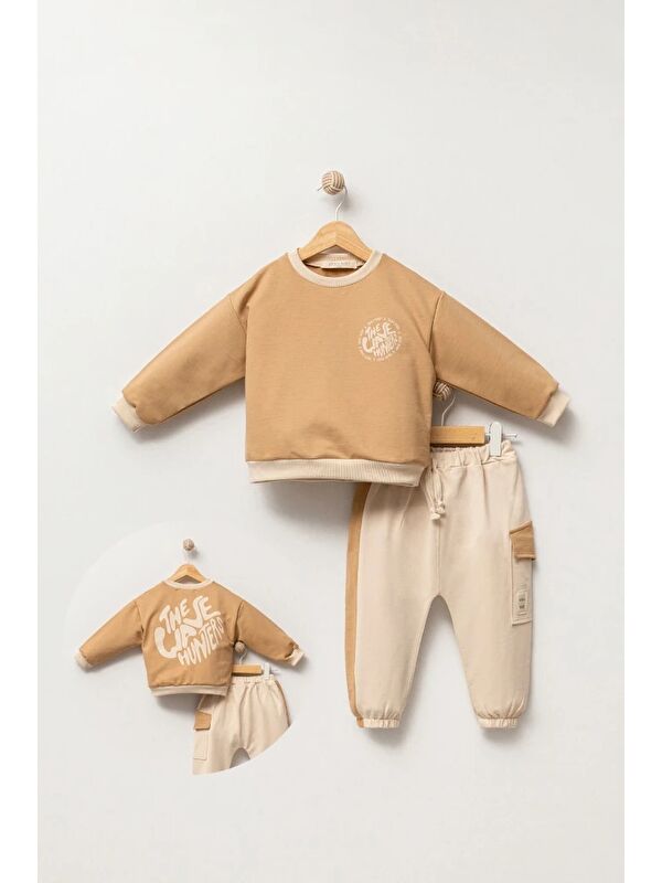 Jikko Baby Erkek Bebek Baskılı Eşofman Takımı 9042