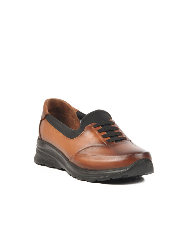 Taba Hakiki Deri Kadın Casual Ayakkabı 0044 Z - Görsel 4