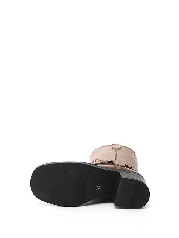 Gonderi(r) Kahverengi Gonderi(r) Kalin Kadın Topuklu Hakiki Deri Çizme