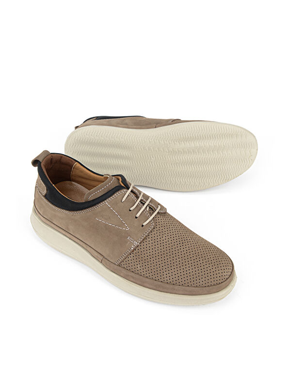 Ziya Ayakkabi Bej Ziya Ayakkabi Hakiki Deri Erkek Konfor 1611002Z26102
