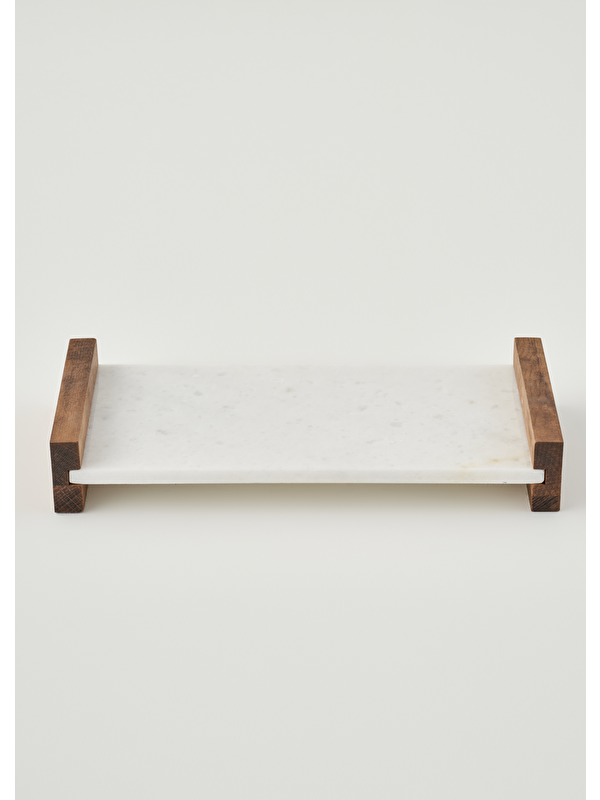 Bella Maison Olmo Mermer Dekoratif Tepsi Naturel (15x30 cm)