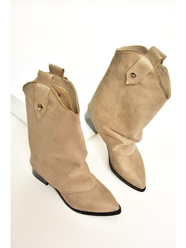 T7239722 Bej Kadın Bot - Görsel 3