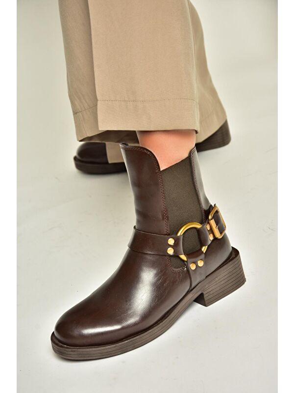Fox Shoes T8208810 Kahverengi Kadın Bot