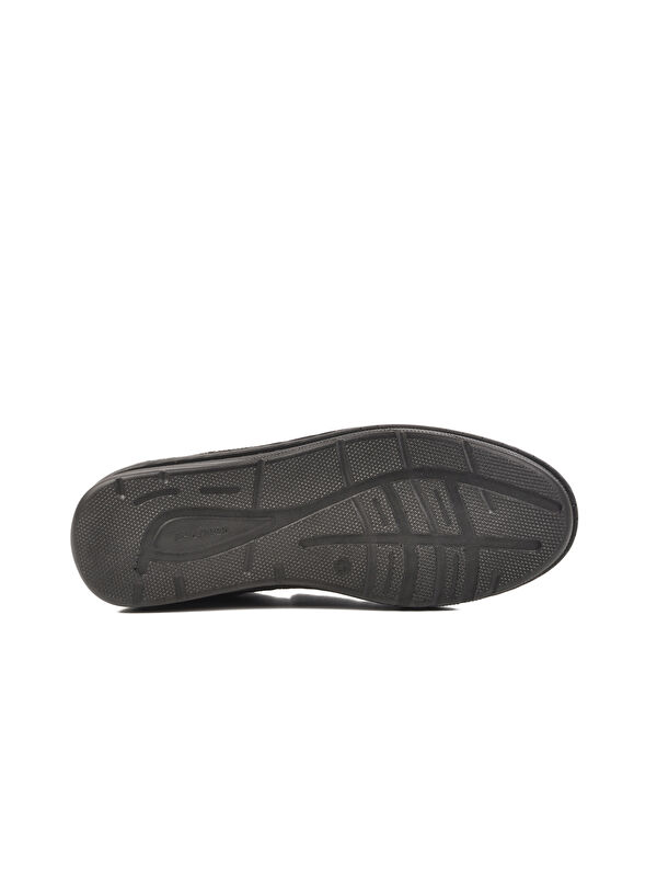 Siyah Nubuk Hakiki Deri Erkek Casual Ayakkabı 2628 M - Görsel 6