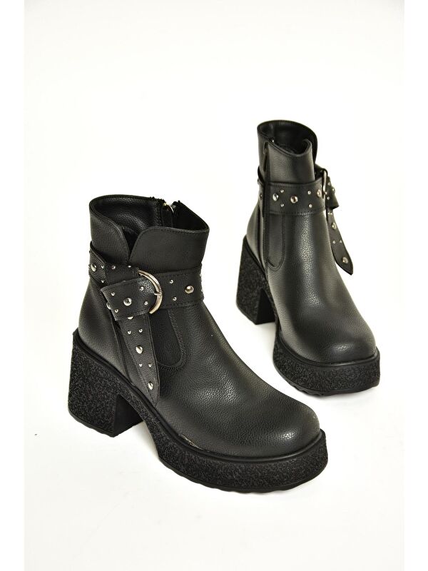 T9962278 Siyah Kadın Bot - Görsel 3