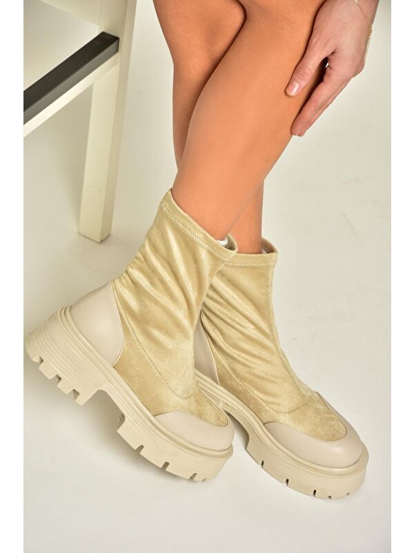 T2670937 Bej Kadın Bot - Görsel 2