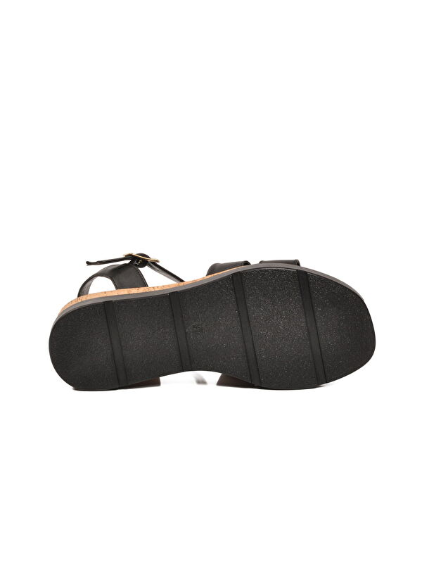 Ayakmod Siyah Ayakmod Hafif Kadın Topuklu Sandalet 35181 G