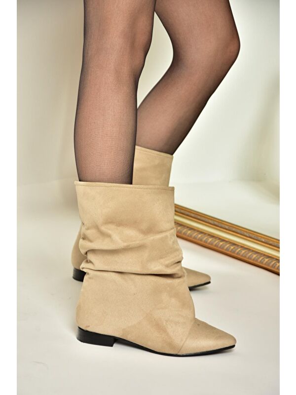 T7239640 Bej Kadın Bot - Görsel 2