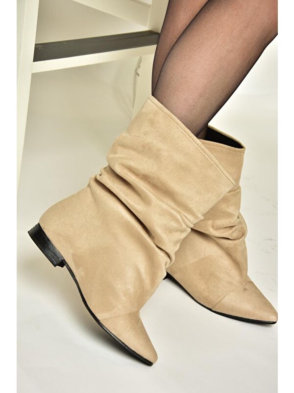 T7239640 Bej Kadın Bot - Görsel 3