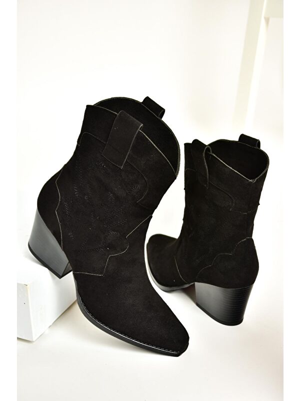 T2961120 Siyah Kadın Bot - Görsel 4