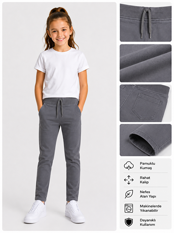 ajn Kız Çocuk Okul Pantolonu Unisex