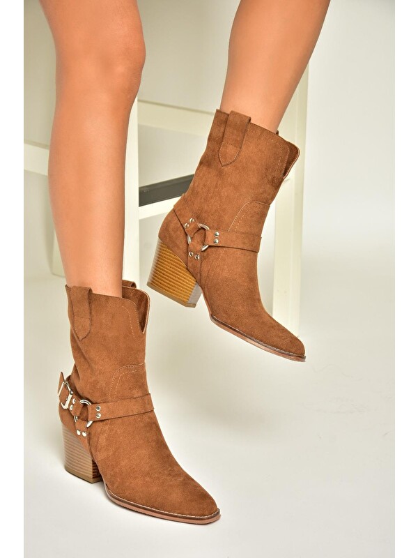 Fox Shoes T2960940 Taba Kadın Bot