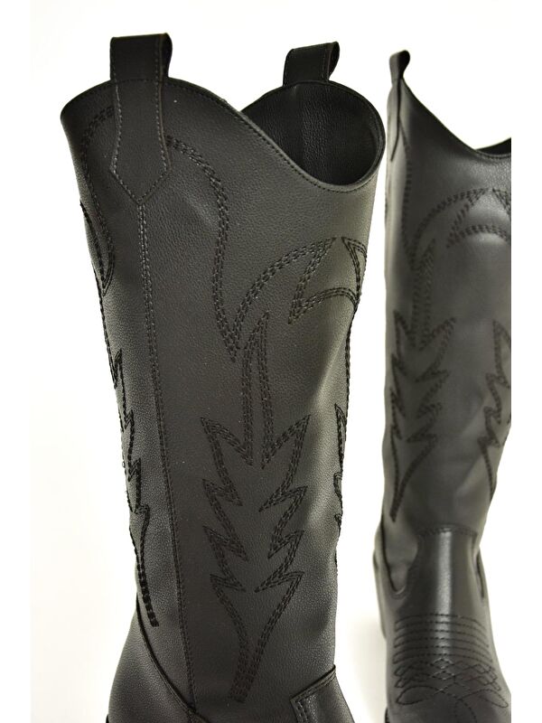 T4044012 Siyah Kadın Çizme - Görsel 4