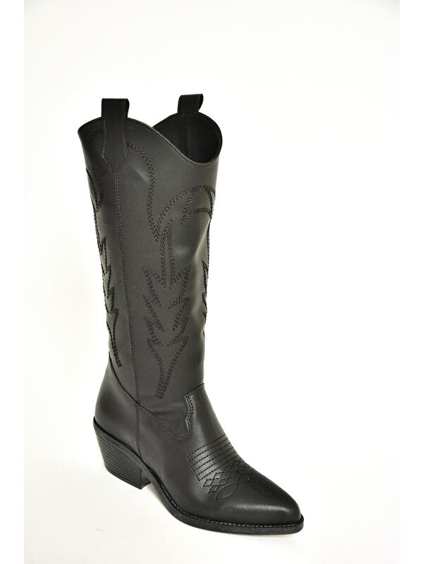 T4044012 Siyah Kadın Çizme - Görsel 6