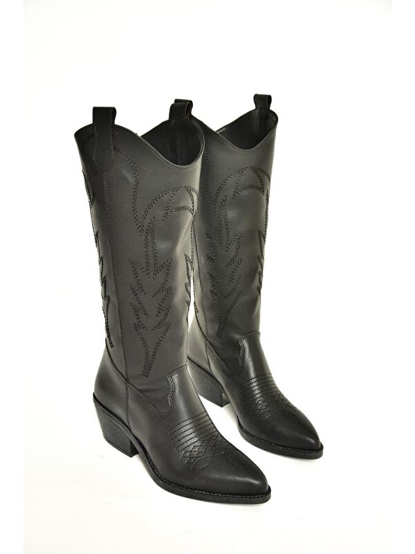 T4044012 Siyah Kadın Çizme - Görsel 7