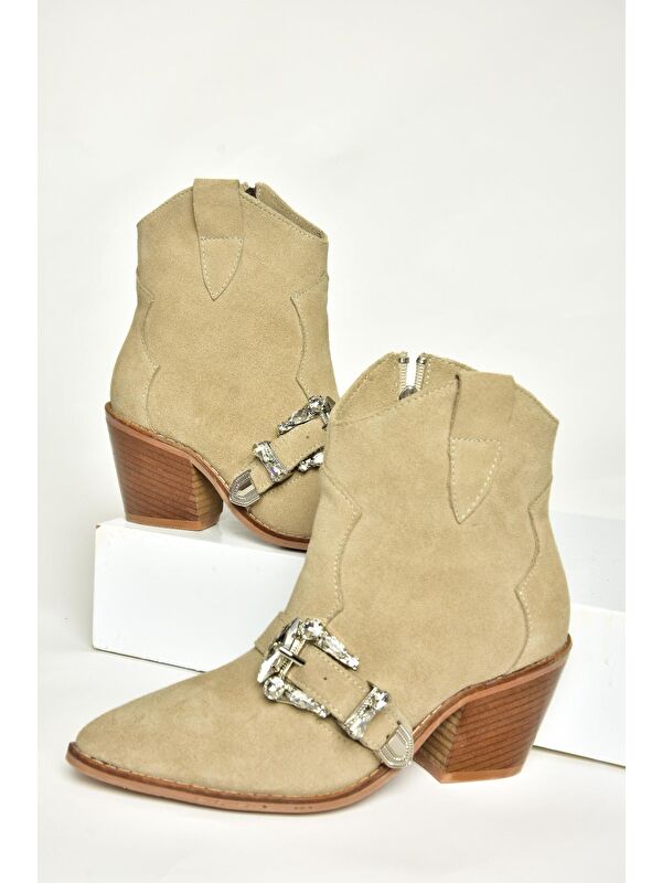 T3803950 Bej Kadın Bot - Görsel 6