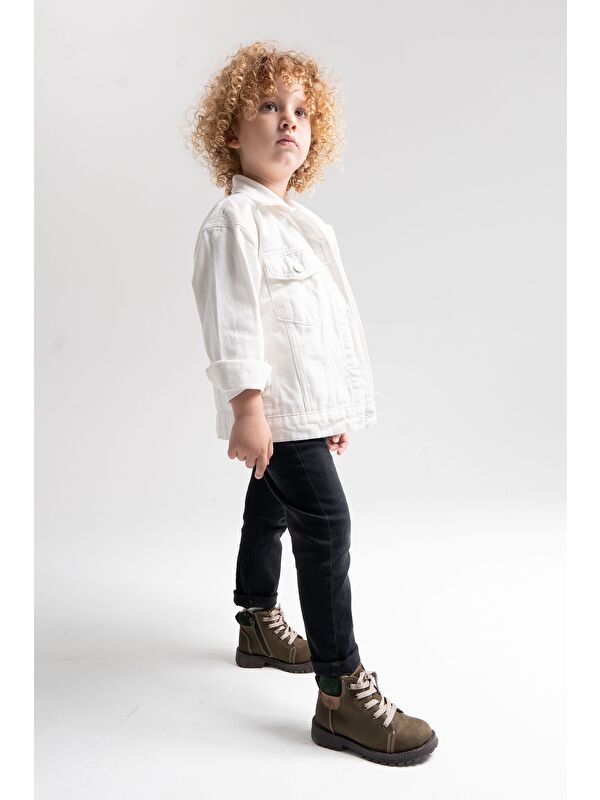 Erkek Çocuk Kum Hakiki Deri Suya Dayanıklı Anatomik Günlük Bot - Görsel 3