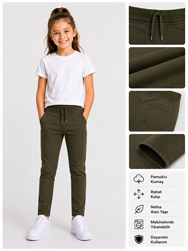 ajn Kız Çocuk Okul Pantolonu Unisex