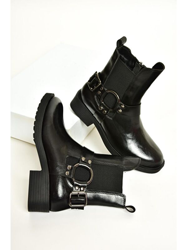 T8208810 Siyah Kadın Bot - Görsel 3