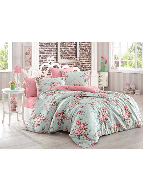 UPSTYLE Doğal Pike Baskılı Kids 140x230cm Alanur Mint