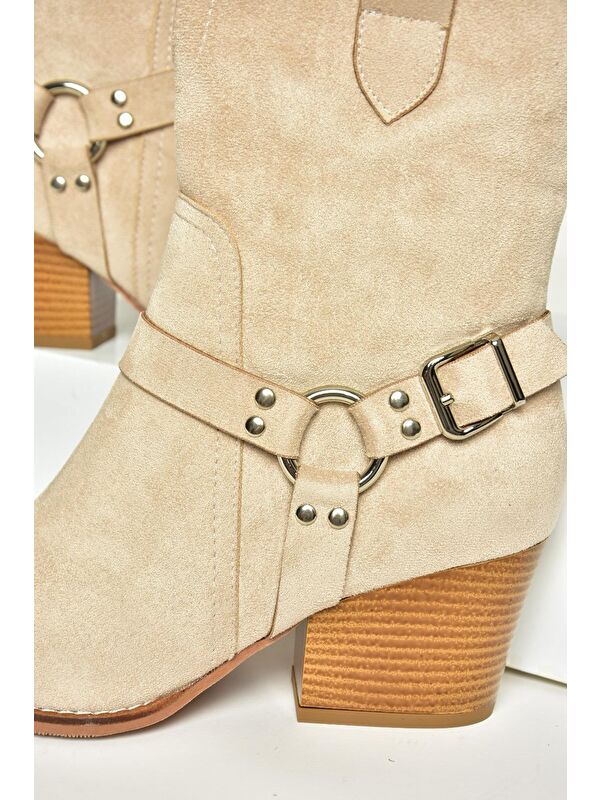 T2960940 Bej Kadın Bot - Görsel 5