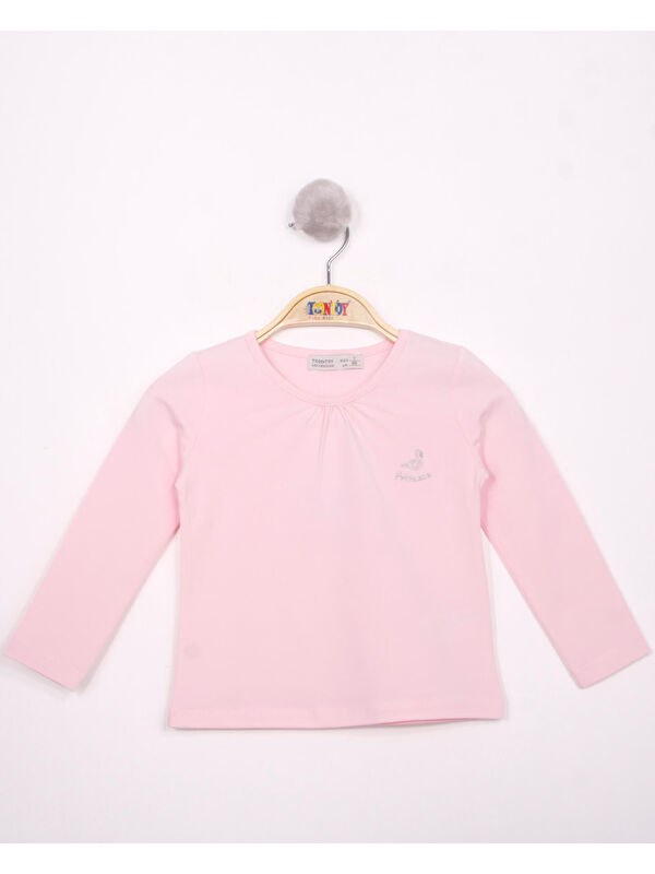 Toontoykids Kız Çocuk Göğsü Princess Nakışlı Tişört