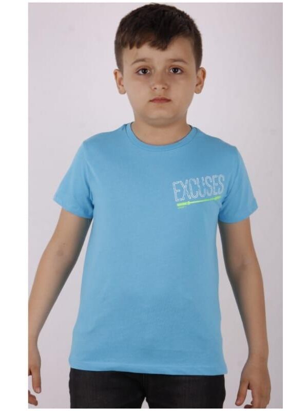 Toontoykids Erkek Çocuk Excuses Baskılı Cepli Tişört