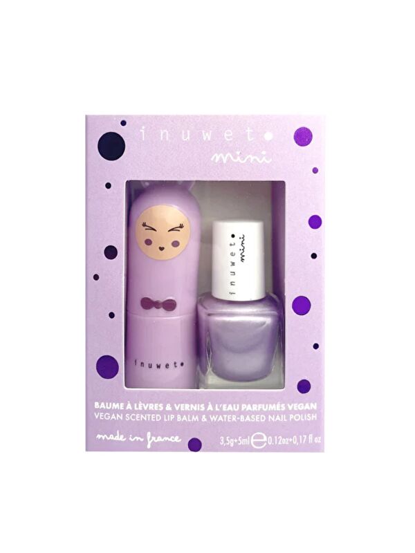 Inuwet Duo Purple Lip Balm B07 Nailpolish
