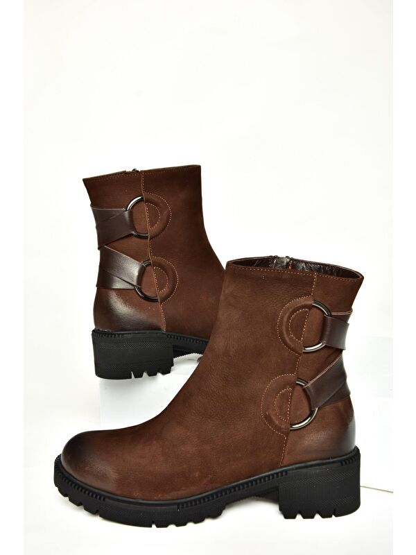 T6540471 Kahverengi Kadın Bot - Görsel 2