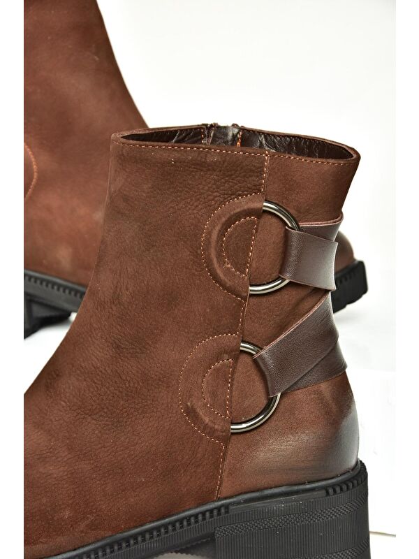 T6540471 Kahverengi Kadın Bot - Görsel 4