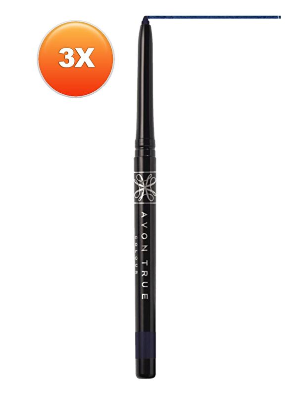 AVON Glimmersticks Açılıp Kapanabilen Göz Kalemi Starry Night Blue Üçlü Set