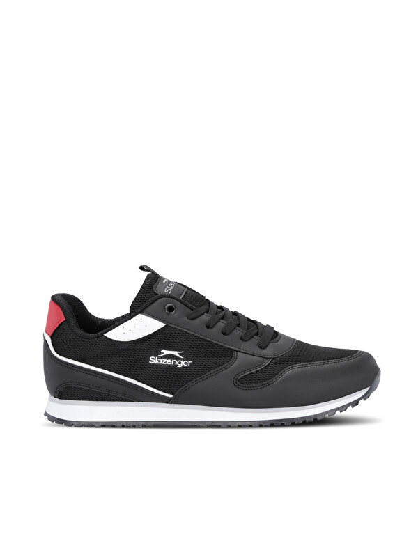 SLAZENGER IRONICS I Erkek Büyük Beden Siyah / Beyaz Günlük Spor Ayakkabısı
