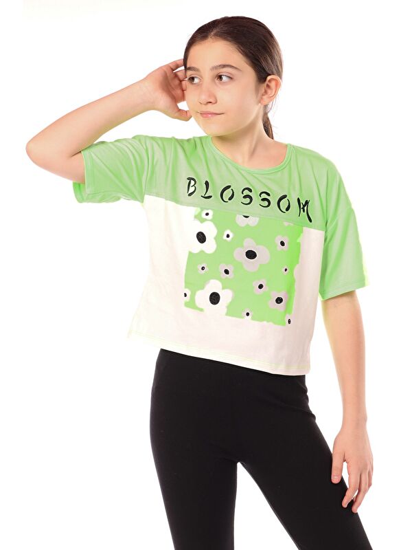 Toontoykids Kız Çocuk Baskılı Tişört