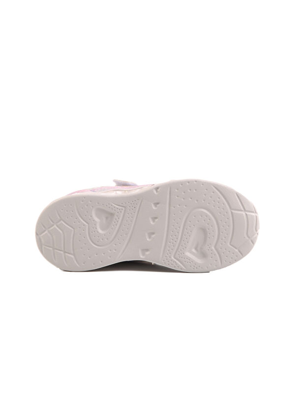 Bej Cırtlı Işıklı Kız Çocuk Spor Ayakkabı Yuki P - Görsel 6