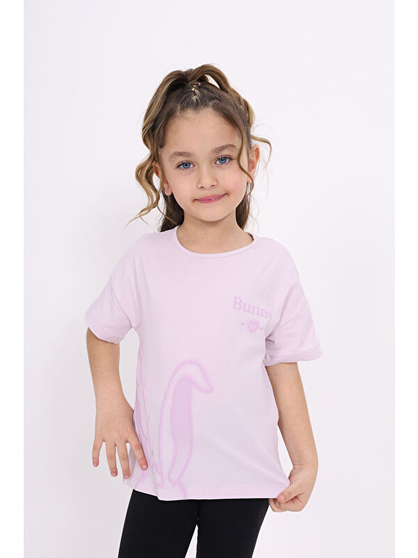 Toontoykids Kız Çocuk Baskılı Tişört