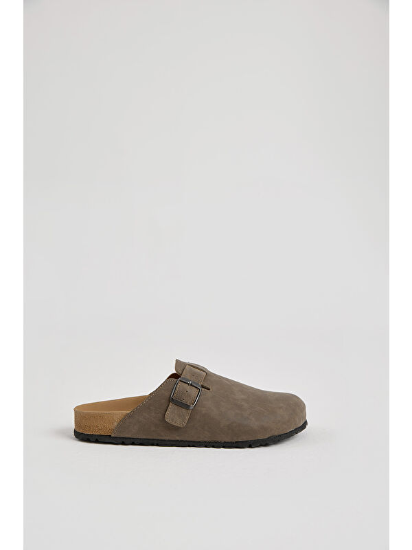 Tonny Black Bej Tonny Black Kalin Poli Erkek Taban Tokalı Önü Kapalı Terlik