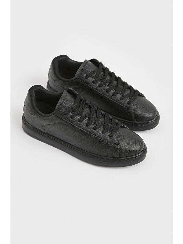 Tonny Black Siyah Tonny Black Poli Taban Erkek Bağcıklı Günlük Spor Ayakkabı