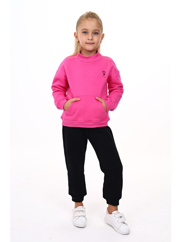 Toontoykids Kız Çocuk Nakışlı Eşofman Takım