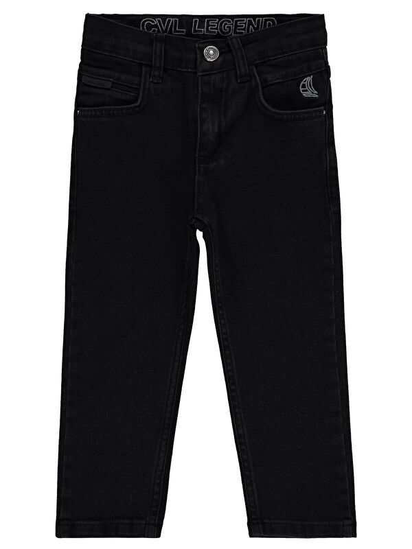 Civil Boys Basic 2-5 Yaş Pantolon Jean - Siyah 2-3 Yaş
