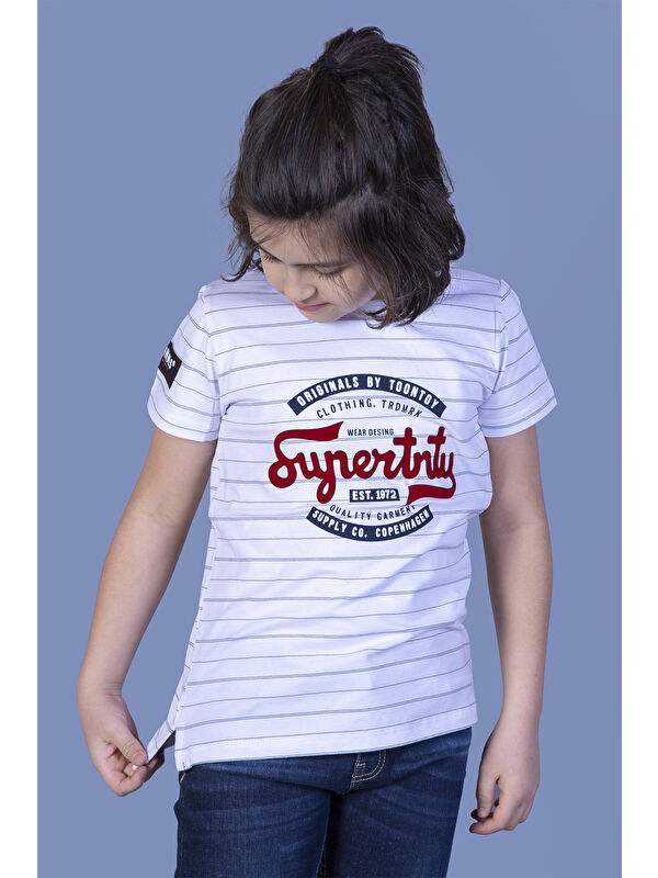 Toontoykids Erkek Çocuk Çizgili Tişört