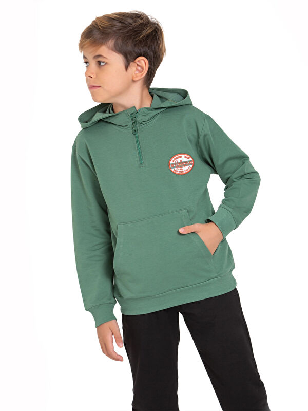 Myhanne Superior Team Nakışlı Fermuarlı Sweat 54405