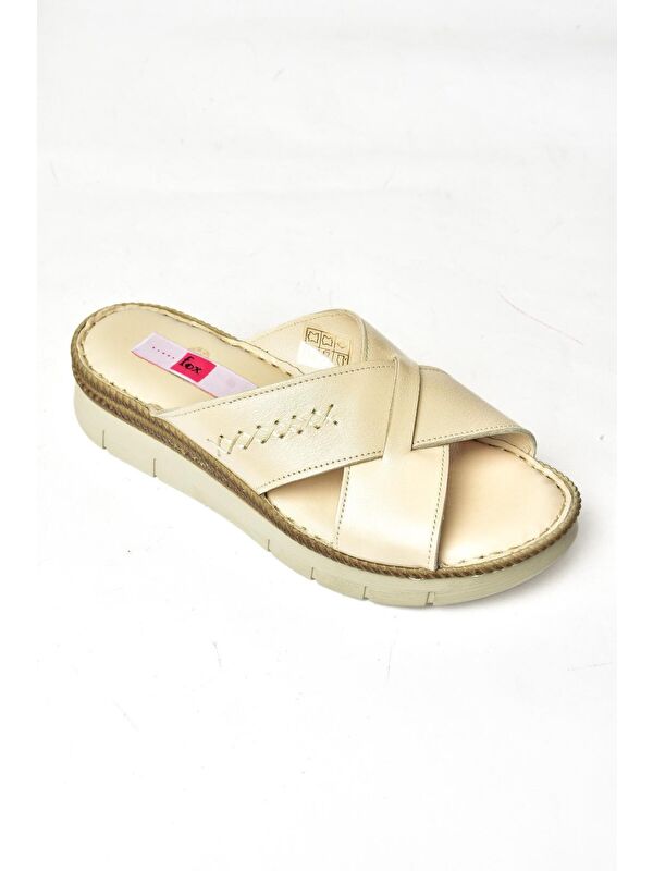 P5401008 Bej Kadın Terlik - Görsel 3