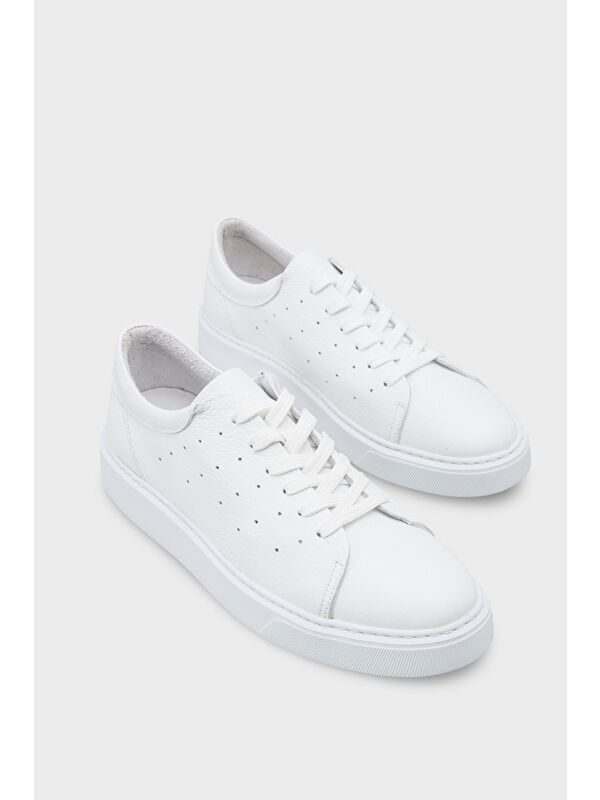 Capone Outfitters Chaim Hakiki Deri Erkek Günlük Spor Ayakkabı Sneaker