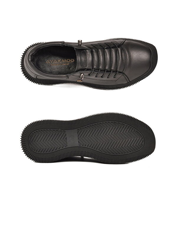 Ayakmod Bej Ayakmod Hakiki Deri Ortopedik Kadın Casual Ayakkabı 5605 Z