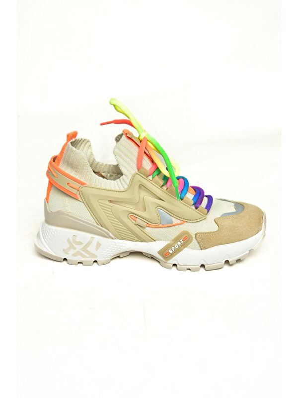 Fox Shoes U6026025 Bej Kadın Sneakers