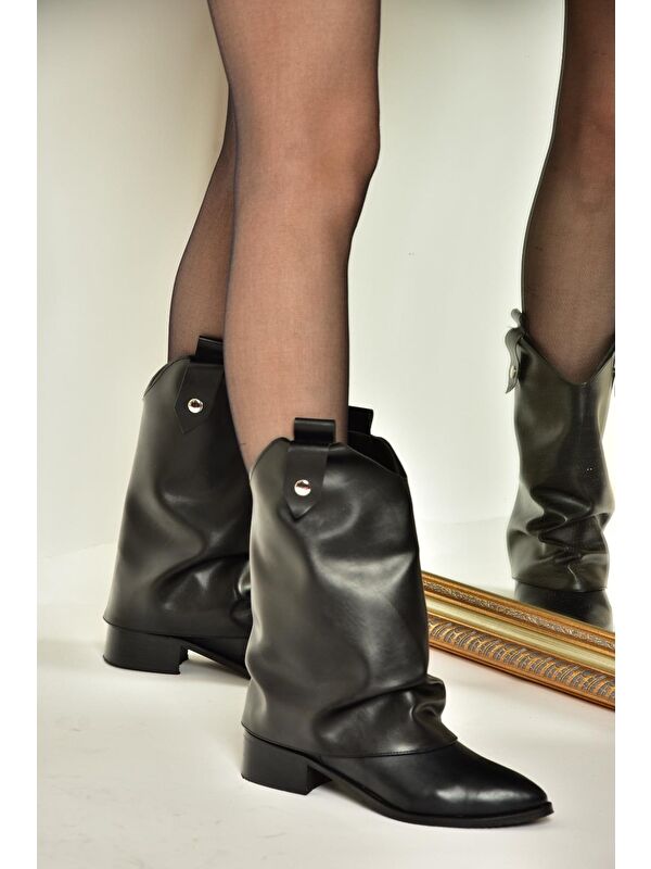 T7239722 Siyah Kadın Bot - Görsel 2