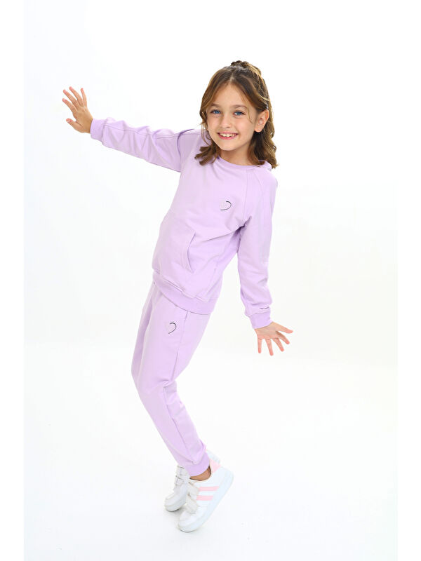 Toontoykids Kız Çocuk Nakışlı Eşofman Takım
