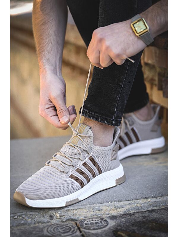 Ald Şerit Detaylı Kalın Taban Erkek Sneaker - Görsel 2