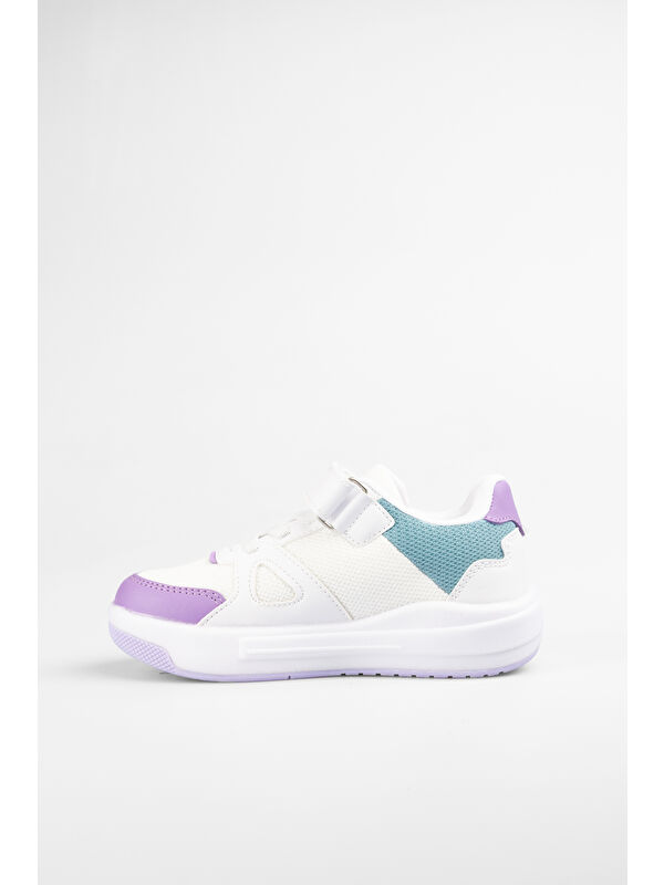 Pretty Işıklı Kız Okul Öncesi Beyaz Sneaker - Görsel 4