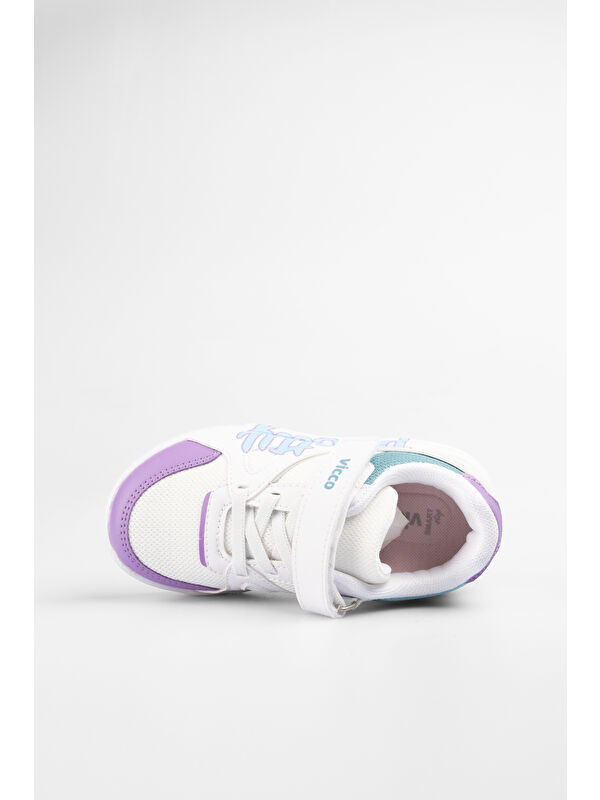 Pretty Işıklı Kız Okul Öncesi Beyaz Sneaker - Görsel 9